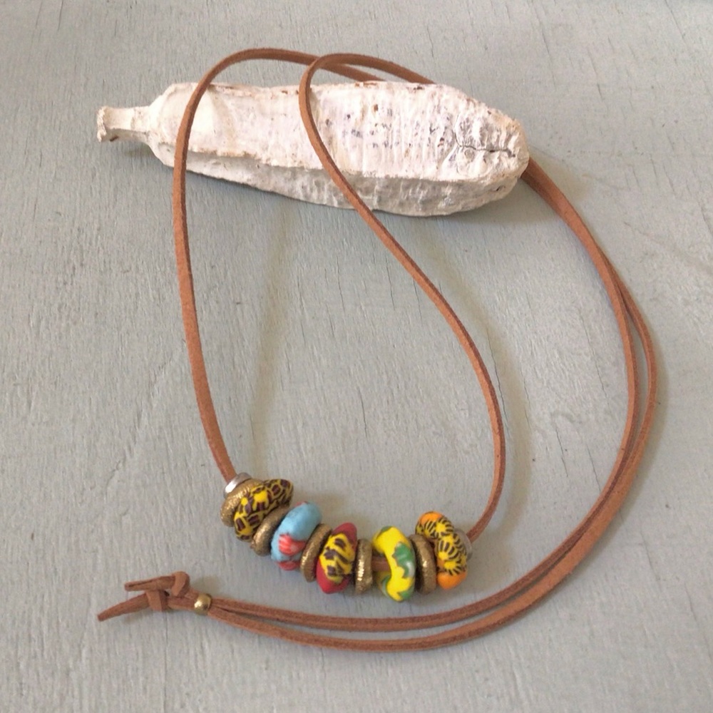 New Suede Cord Unique Necklace - Picture 7 of 7